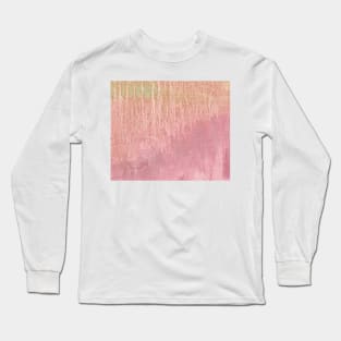 Green Pink Abstract Art Long Sleeve T-Shirt